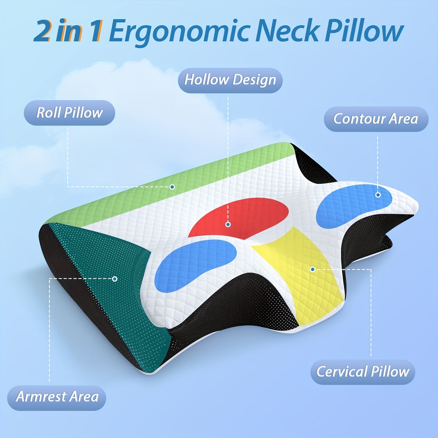 Comfort Pillow Adapts to You no Matter how You Sleep