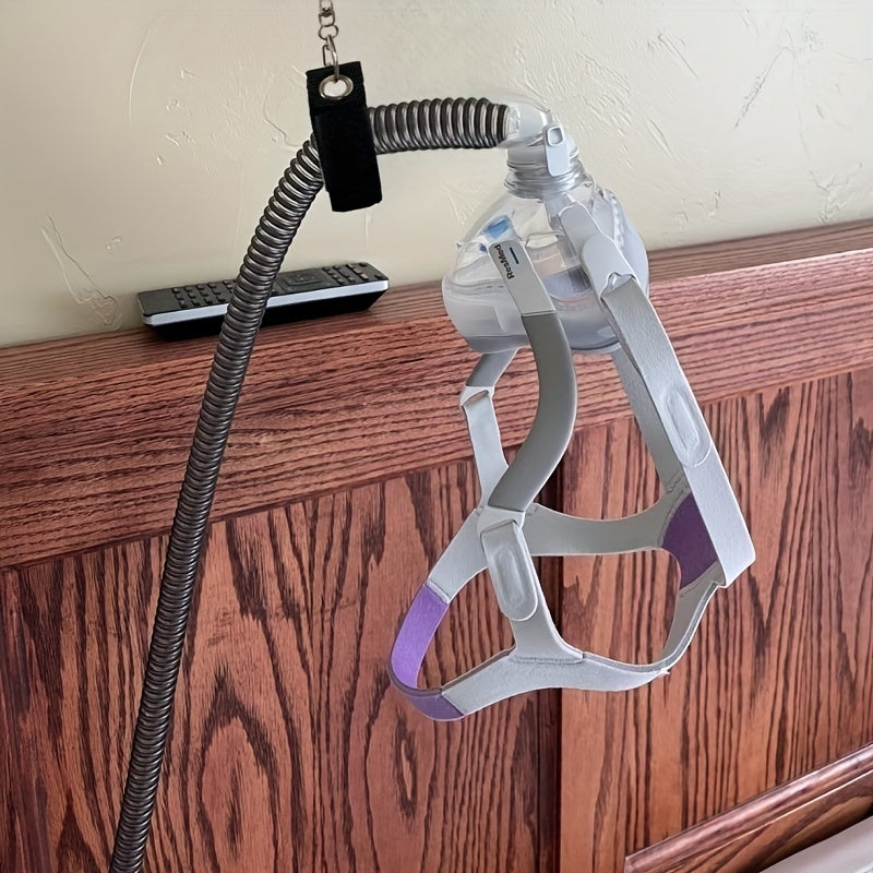 Adjustable CPAP Hose Holder with C Clamp – Rotatable Design, Prevents Tangles and Airflow Blockage