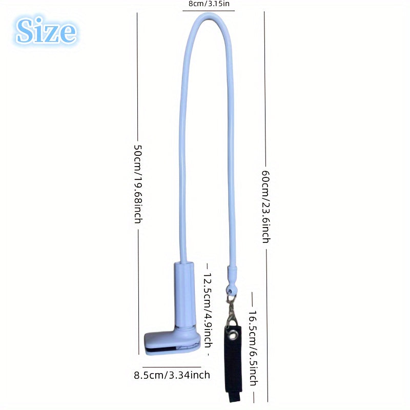 Adjustable CPAP Hose Holder with C Clamp – Rotatable Design, Prevents Tangles and Airflow Blockage