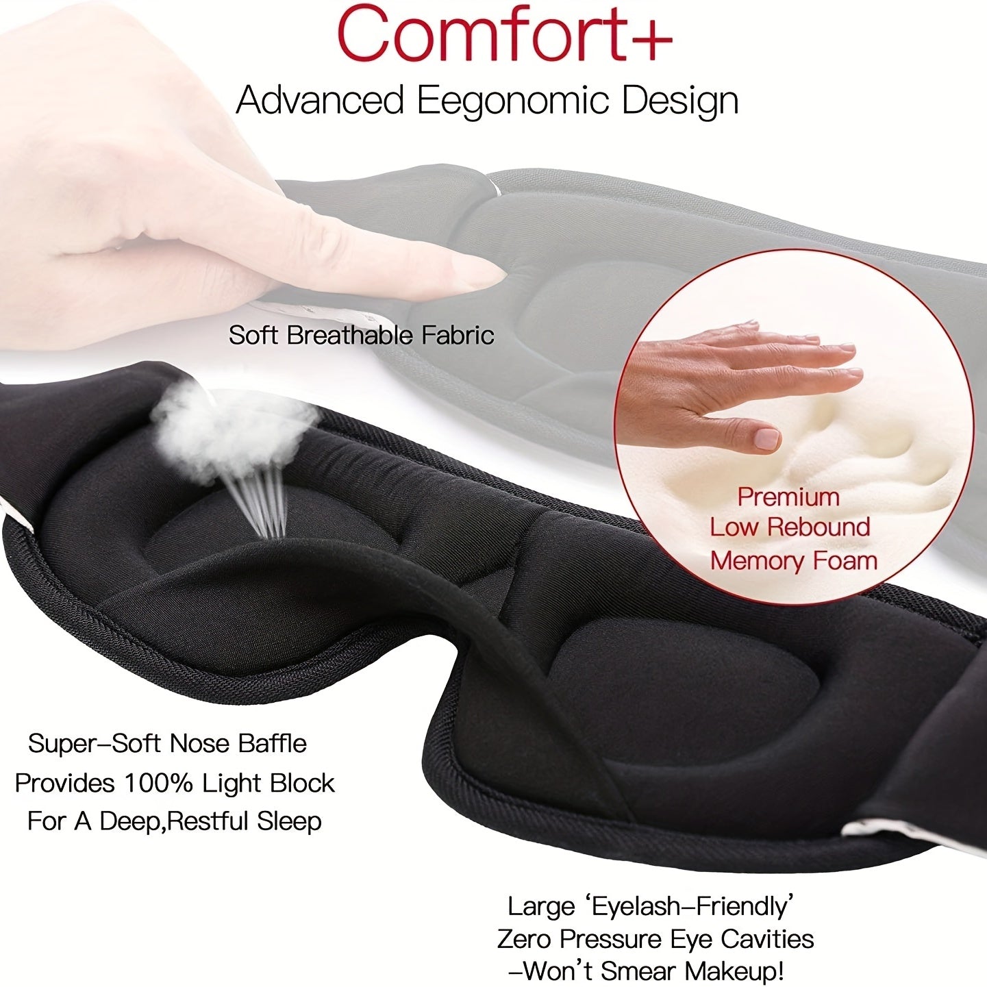 3D Sleeping Mask Absolute Comfort for your Eyes and Mind