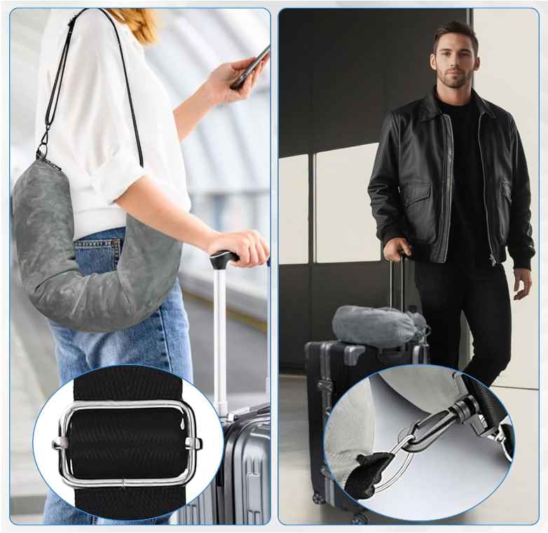 TravelMate™ — Stuffable Neck Pillow - The Only Pillow That Packs Clothes Too