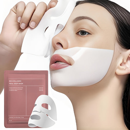 5-Pack Bio-Collagen Deep Hydration Face Masks Dissolvable Night Moisturizing Masks – Deep Nourishment While You Sleep