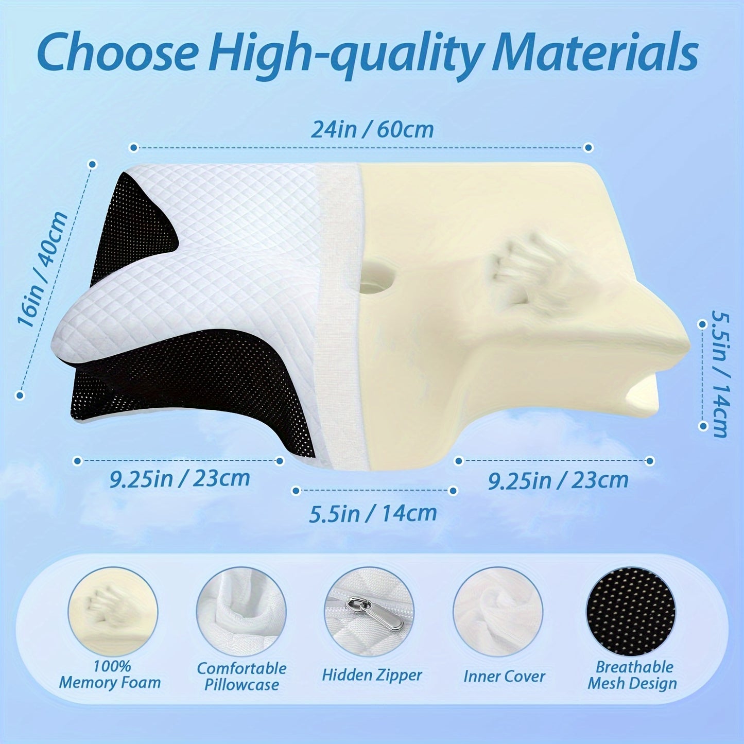 Comfort Pillow Adapts to You no Matter how You Sleep